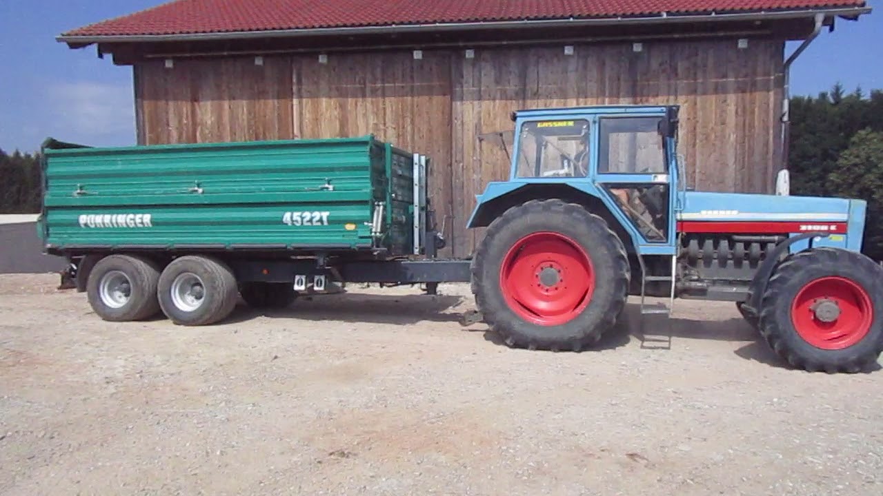 Eicher 3108 mit 12 Tonnen Recycling-Sand