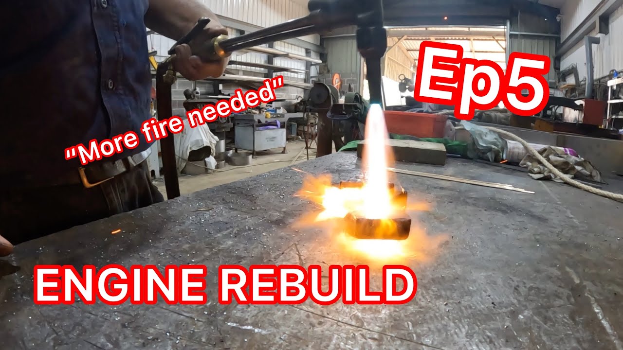 CAST IRON WELDING and inline boring of steam engine part!!!