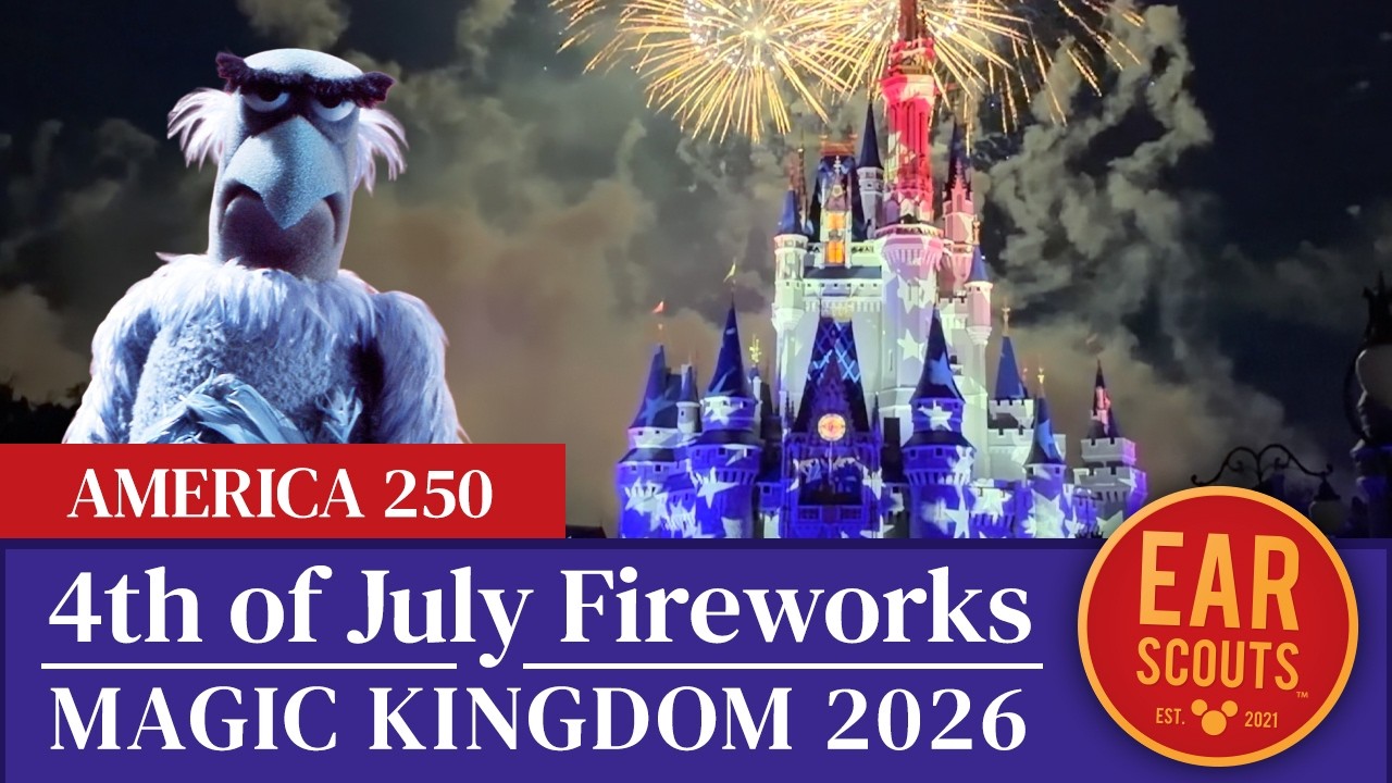 🇺🇸 4th of July Fireworks at Magic Kingdom | America 250 at Walt Disney World | 2026
