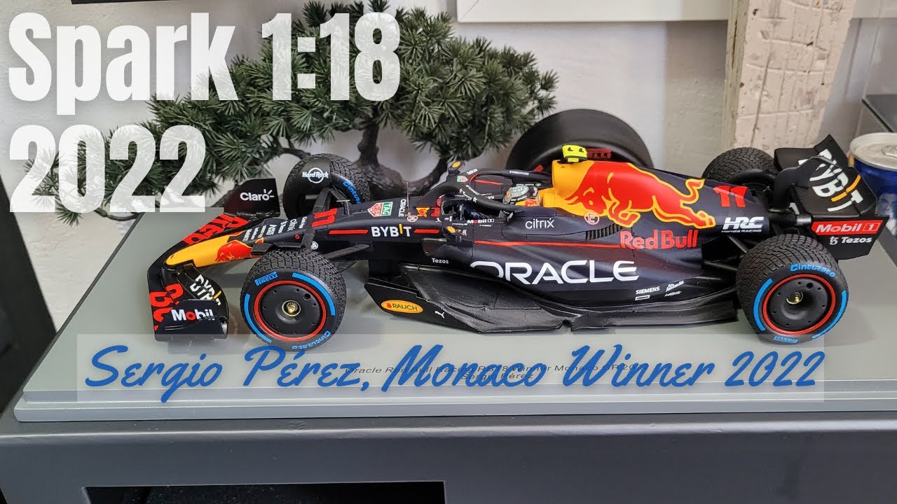 Spark 1/18 Monaco GP Winner 2022 Sergio Pérez Red Bull
