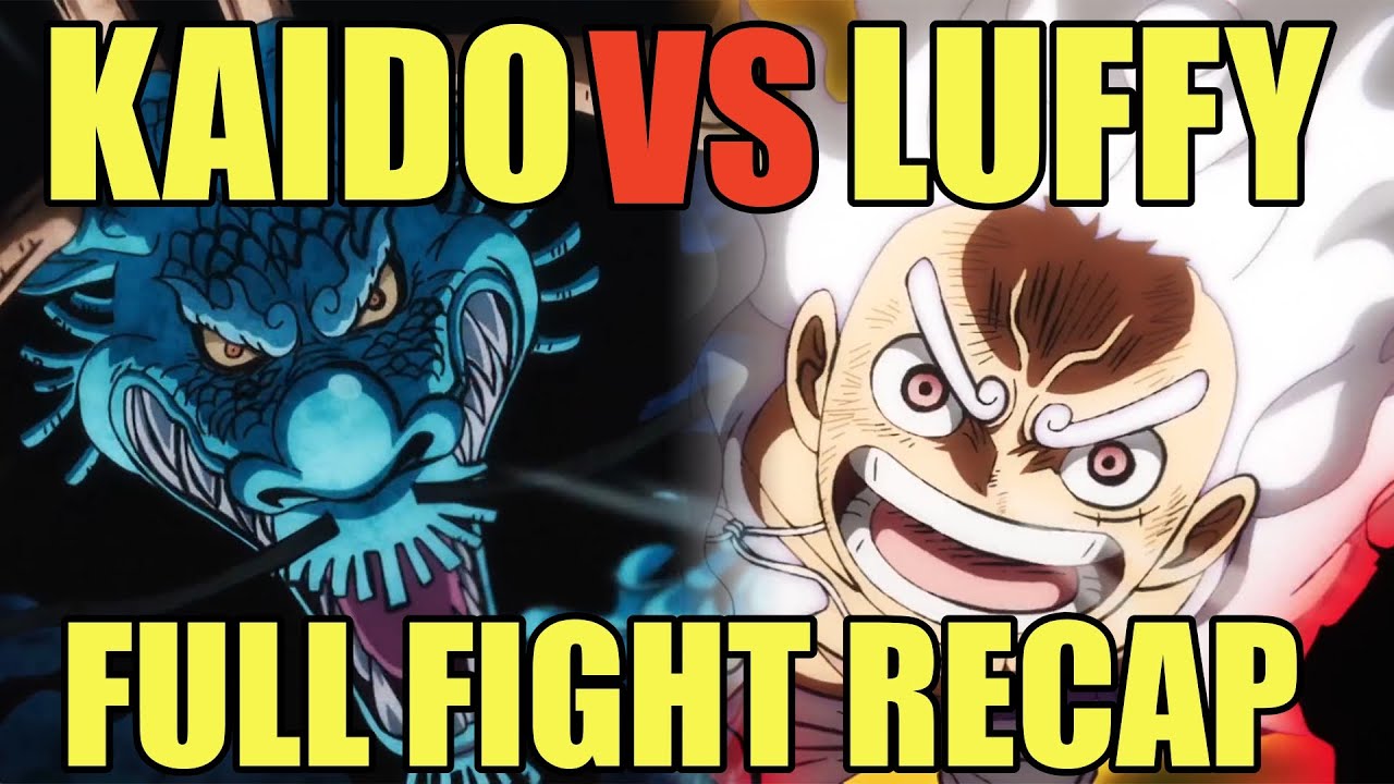 Luffy VS. Kaido! Full Fight Recap | Only Fight Fight Fight! | Luffy was defeated 5 times