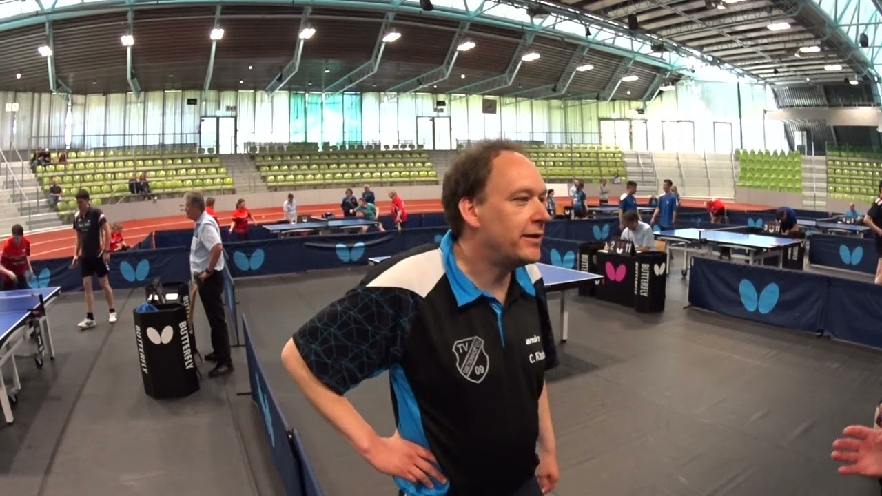 DEM Para Tischtennis Sindelfingen 2024 Ritschel Günther vz. Freund H.  1. u. 2  Satz