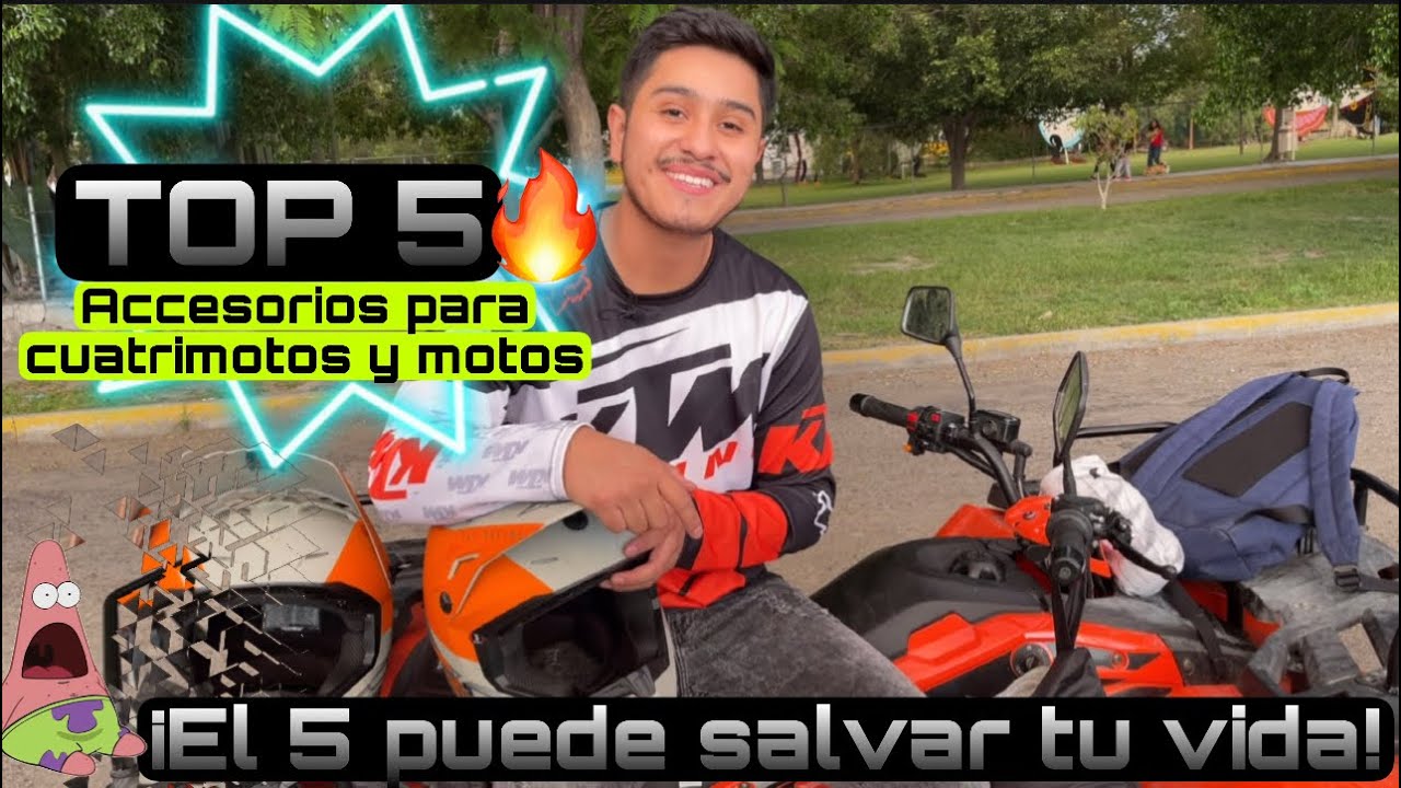 Top 5 de Accesorios Para Cuatrimotos Y Motos | El 5 Puede Salvarte La Vida. Atv150 Atv180 Atv200 🔥
