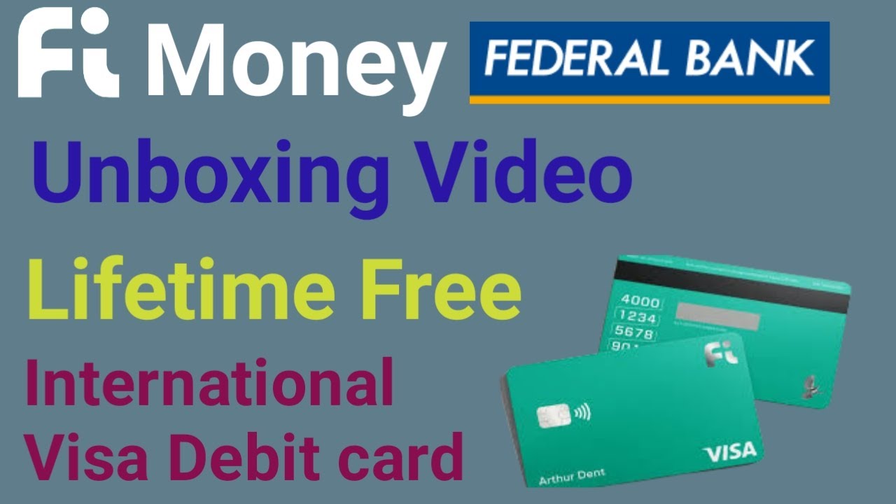 Fi.money debit card Unboxing/ Unboxing Video of fi.money debit card/fi.money/federal bank account