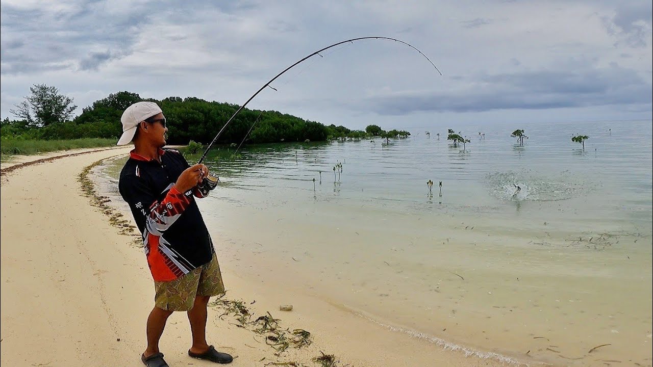 Unboxing set tackle dari Hemus langsung saya amiskan di spot predator