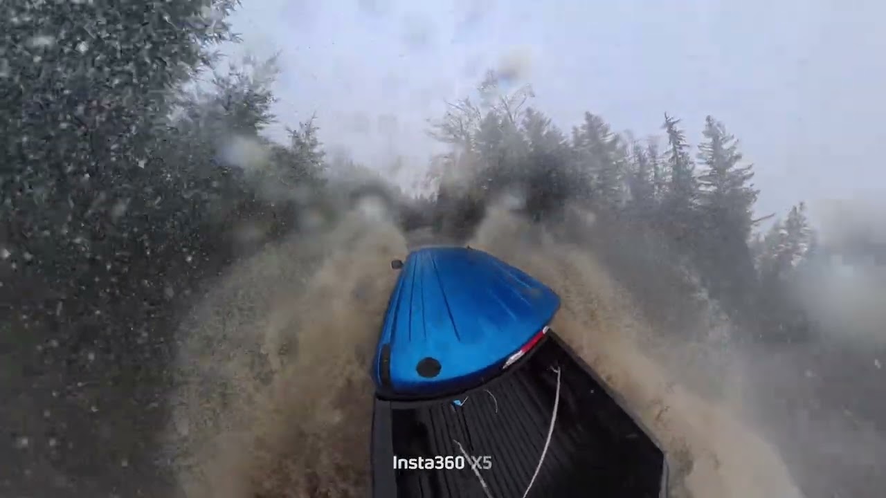 ￼ driving down North Fork Trail