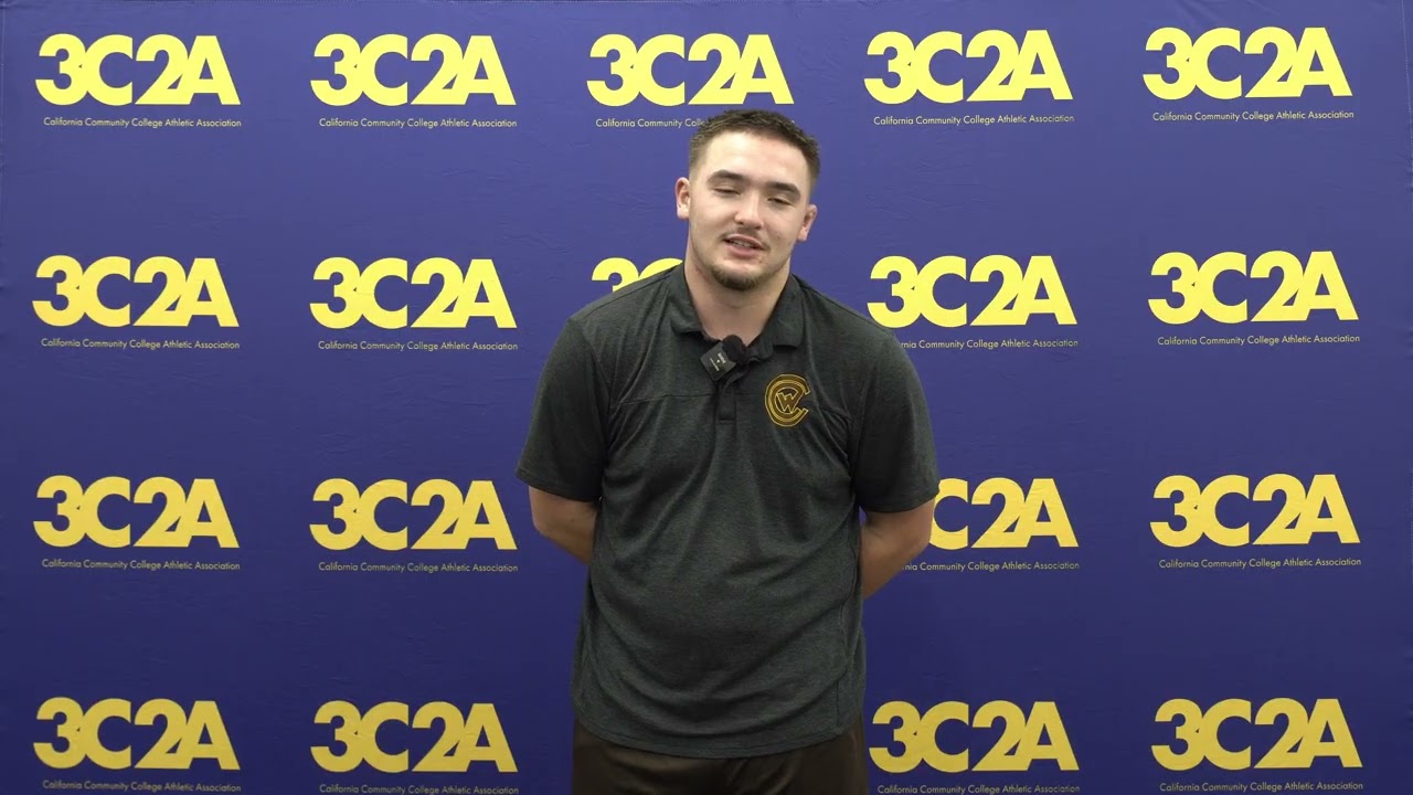 (HWT) Dominic DeBo ( Chabot College)  places 3rd at the 2025 3C2A State Championships