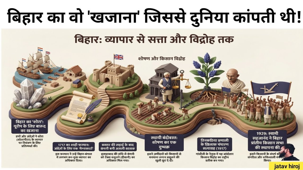 Modern History of Bihar: पटना का 'अजीमाबाद' बनना, बक्सर का युद्ध और किसान आंदोलनों का पूरा इतिहास | 