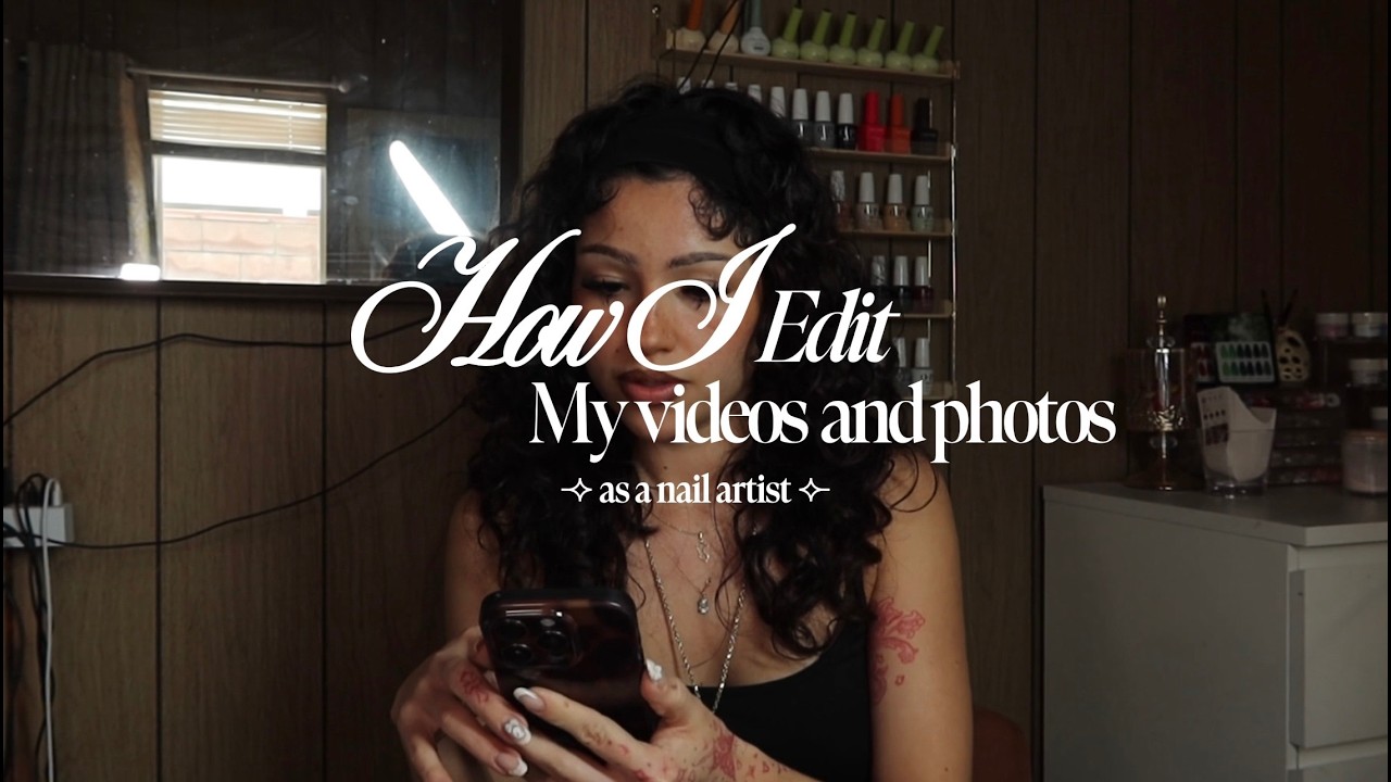 how a nail artist edits and posts nail content! (filming, camera roll settings, capcut, IG reels)