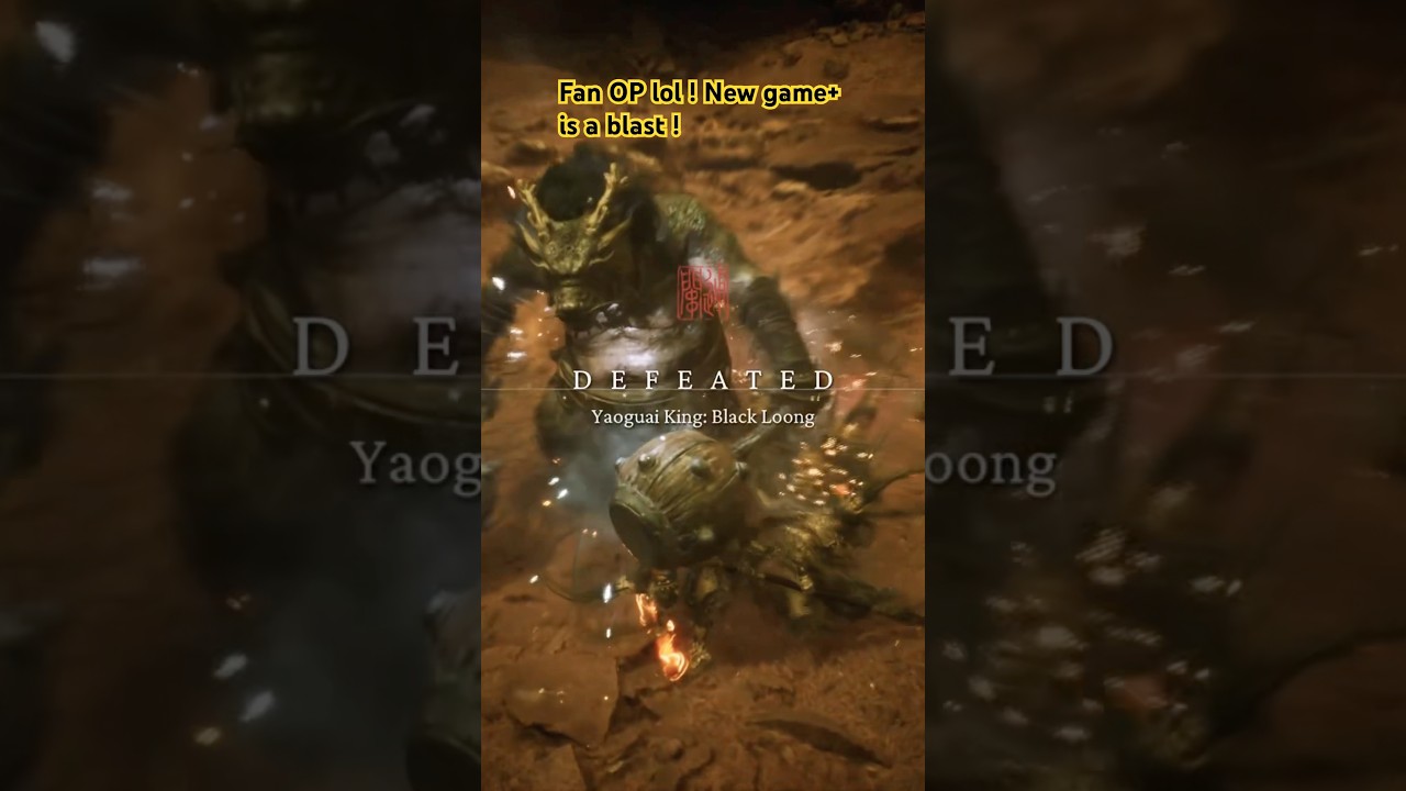 New Game+ Black Myth Wukong Easy Stagger on Boss! #gaming #blackmythwukonggameplay4k