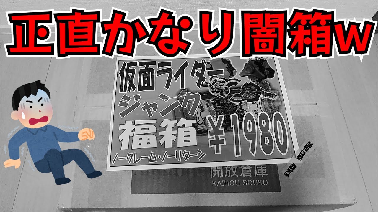 福を求めて買った仮面ライダーのジャンク福箱の中身が思ってたより闇箱ww
