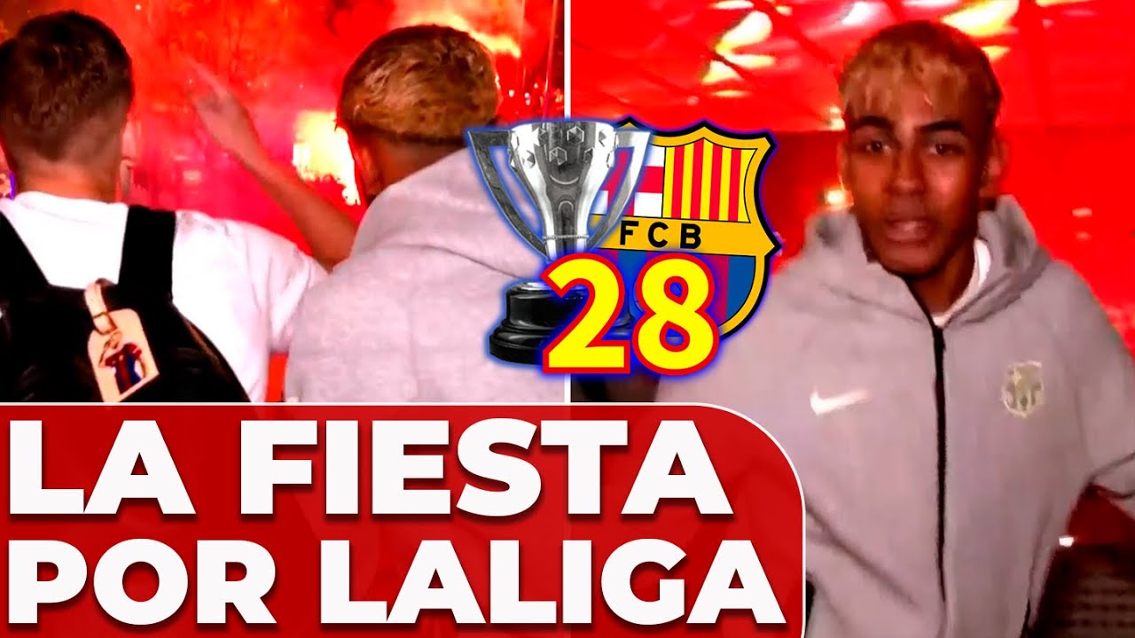 INCREÍBLE CELEBRACIÓN del FC BARCELONA en la CIUDAD DEPORTIVA | BARÇA CAMPEÓN LALIGA