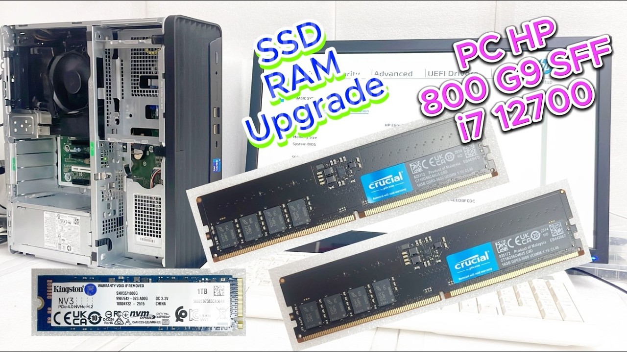 HP 800 G9 SFF i7-12700 SSD & RAM Upgrade | 5L2W9ES | Unboxing + Step-by-Step Install