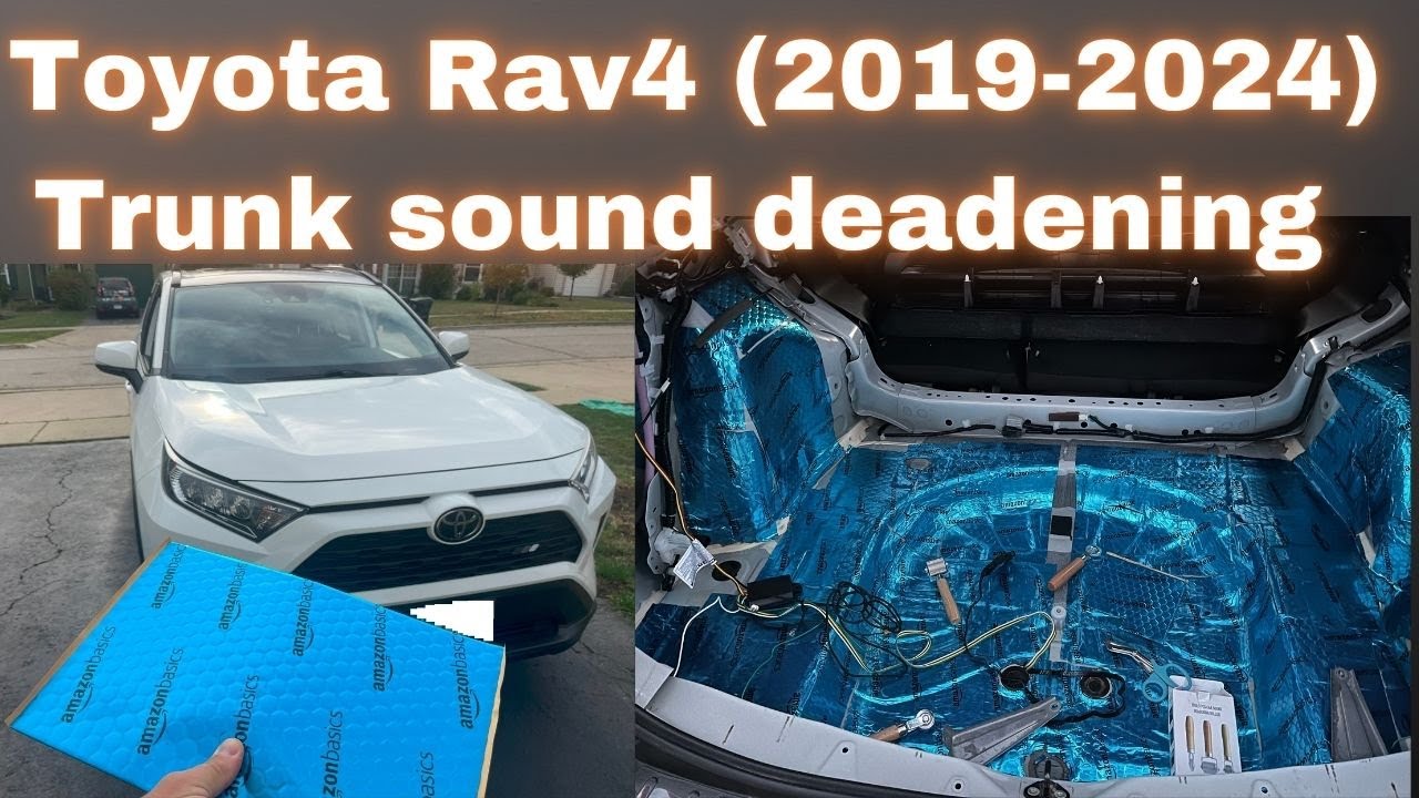 Toyota Rav4  (2019-2024) trunk sound deadening, sound insulating.