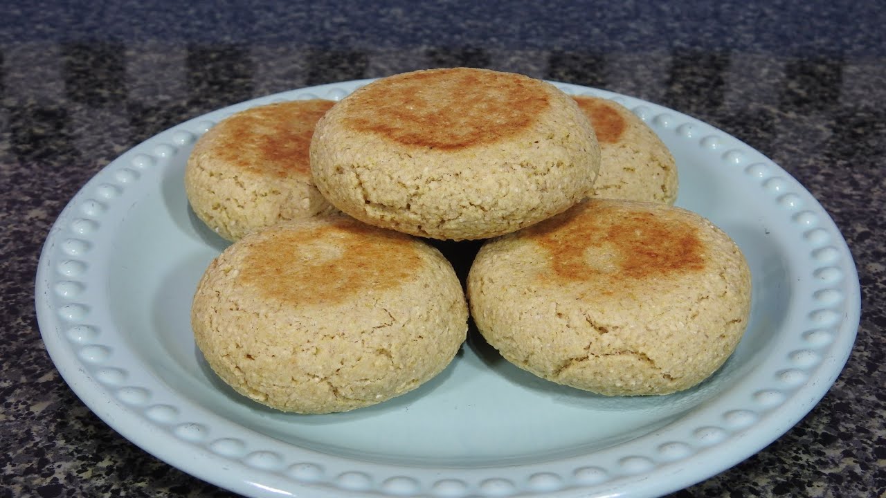 Pan de avena EN SARTÉN sin HARINA y sin HORNO solo 4 ingredientes!!