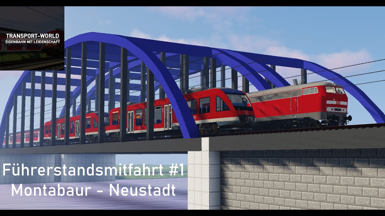 TW Führerstandsmitfahrt #1 Fetter Güterzug kommt entgegen...|Montabaur - Neustadt