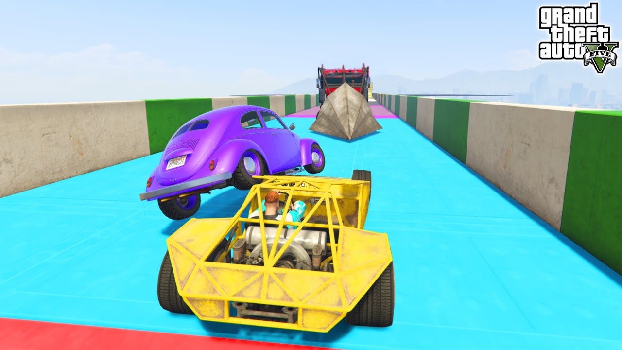 Car Vs Car Challenge 111.111% People Become FAT After This Race in GTA 5