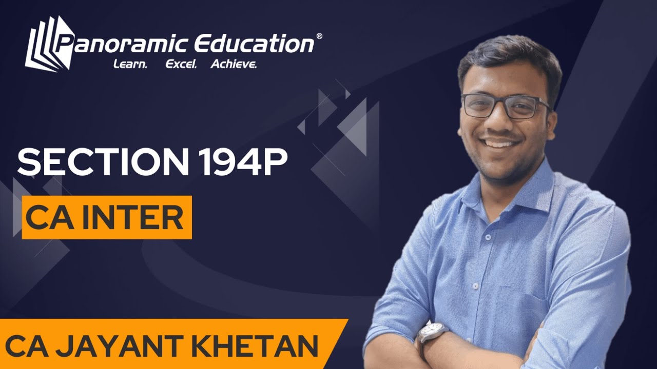 CA Intermediate & Final - Section 194P - CA Jayant Khetan