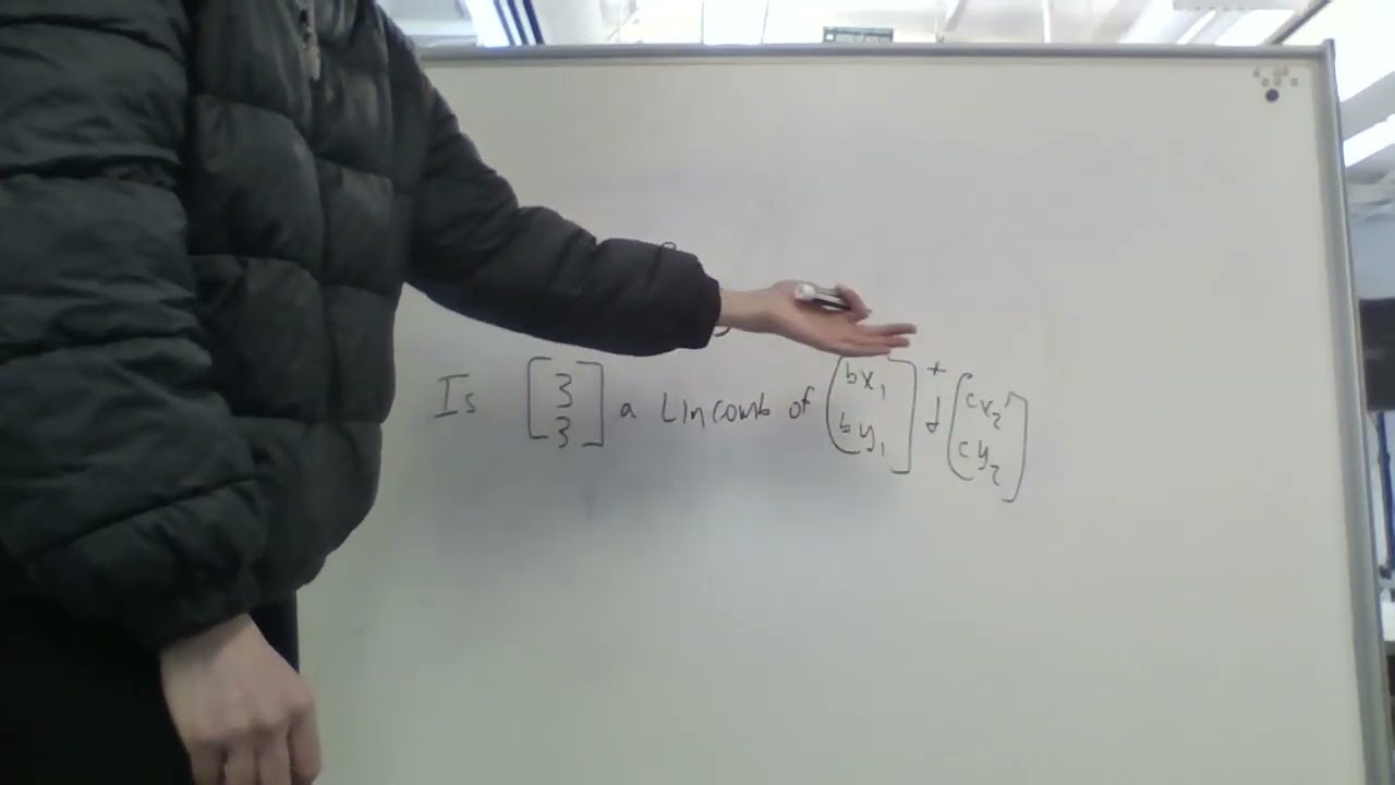 LA #2 - Vectors visually, Linear Combinations & Span (Concept) *Check comments for mistake!*