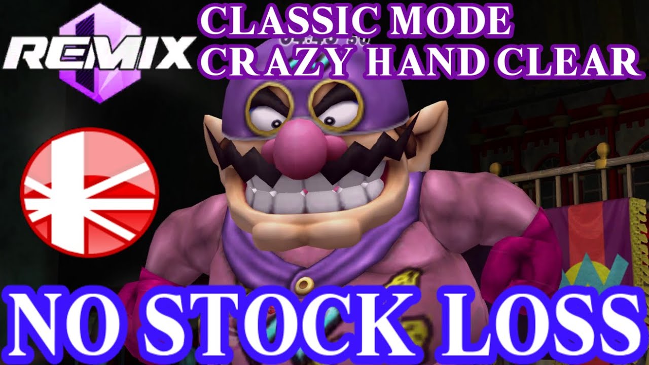 Project M Ex Remix 0.95b - Classic Mode on Intense with Wario Man (Crazy Hand Clear) No stock loss