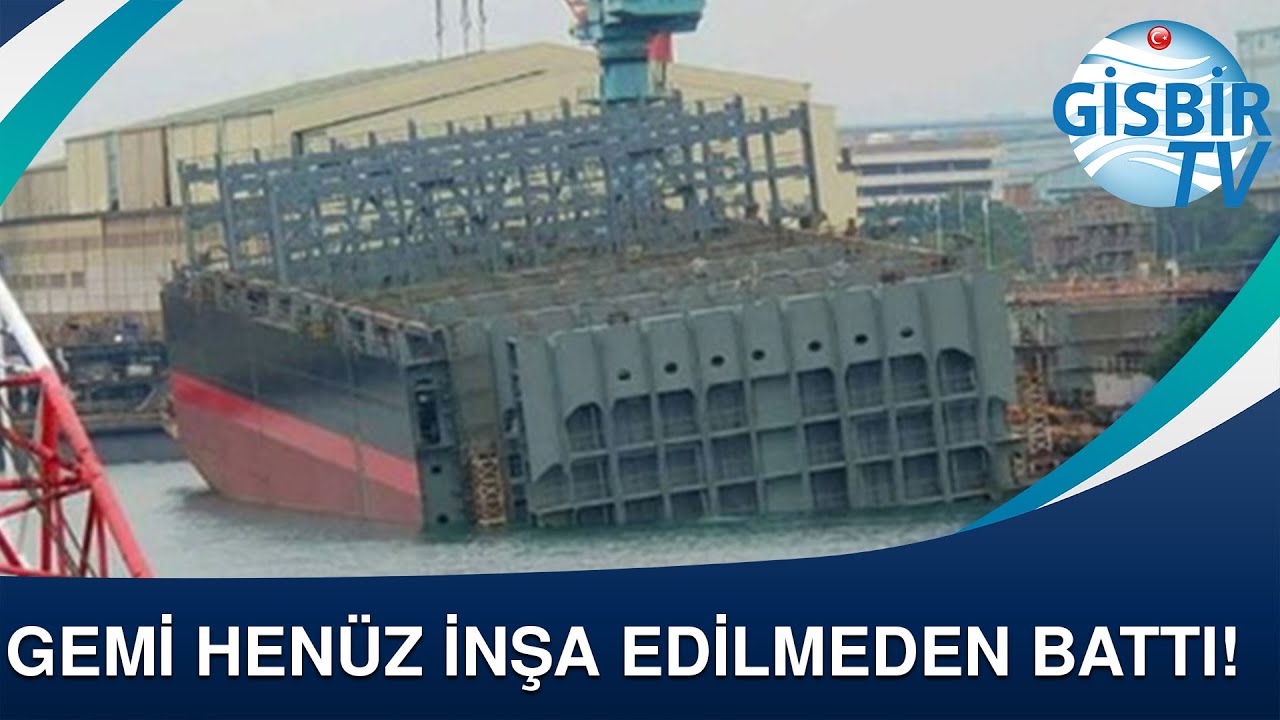 Gemi inşa edilmeden b&ouml;yle battı!