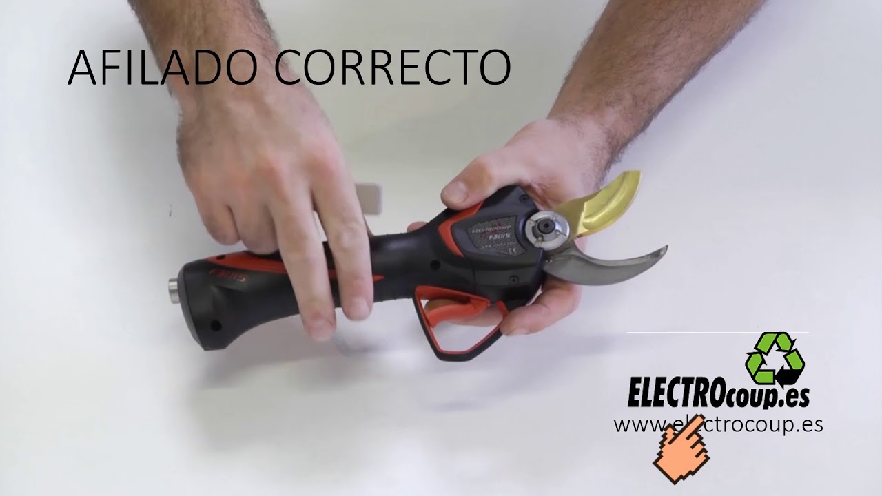 ELECTROcoup.es AFILADO CORRECTO Tijeras de Podar INFACO