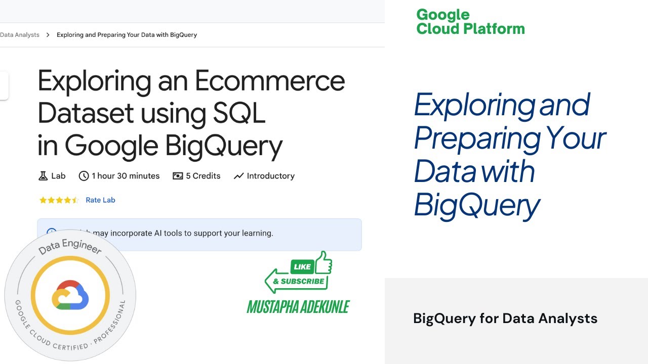 Exploring an E-commerce Dataset using SQL in Google BigQuery with Explanation | Cloud Skills Boost