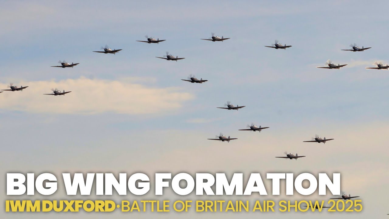 Big Wing Formation (Extended Footage) • IWM Duxford - Battle of Britain Air Show