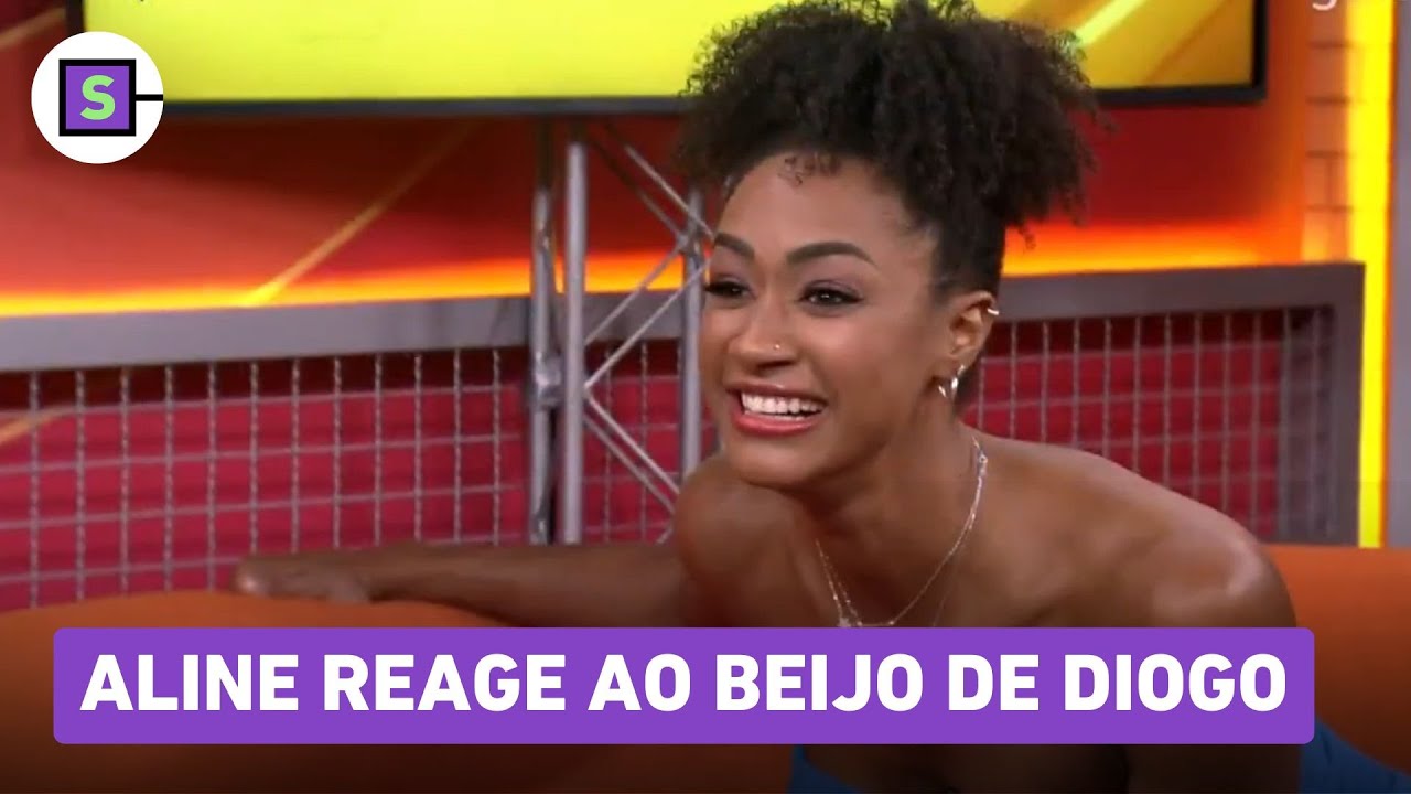 BBB 25: Aline DESCOBRE BEIJO de Diogo e fica CHOCADA durante Bate-Papo BBB; veja v&iacute;deo
