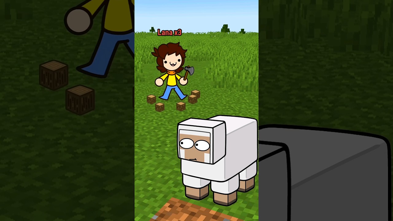 &iquest;&iexcl;CU&Aacute;NTA M&Aacute;S [LANA] 🐏!? [Doblaje Espa&ntilde;ol Latino] #animation #minecraft #shorts #doblajelatino