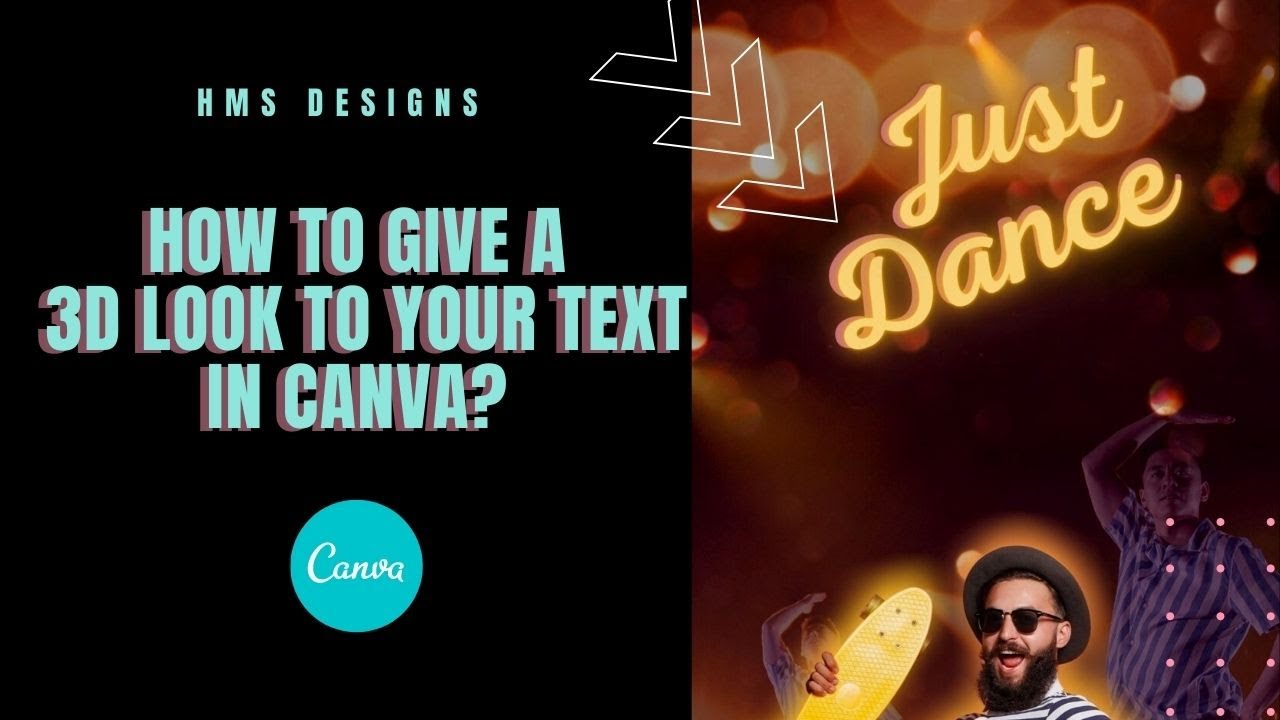 How to Create a 3D Text effect in Canva