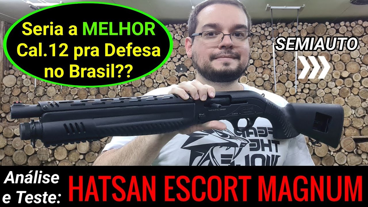 Seria a MELHOR 12 do Brasil para Defesa? Análise: Hatsan Escort Magnum - Semiauto, 14