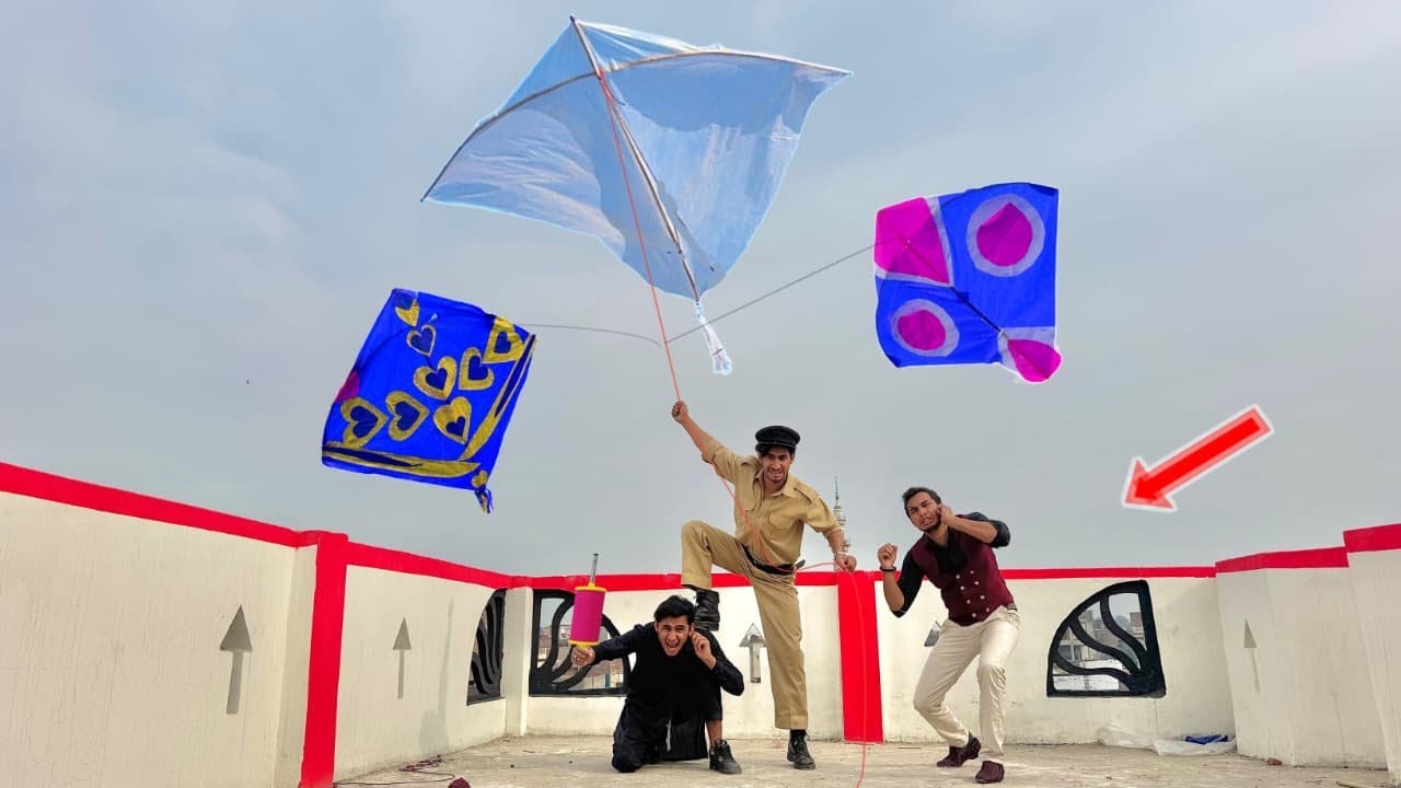 Abubaker And Mukaram Kite 🪁 Catch  With Umar