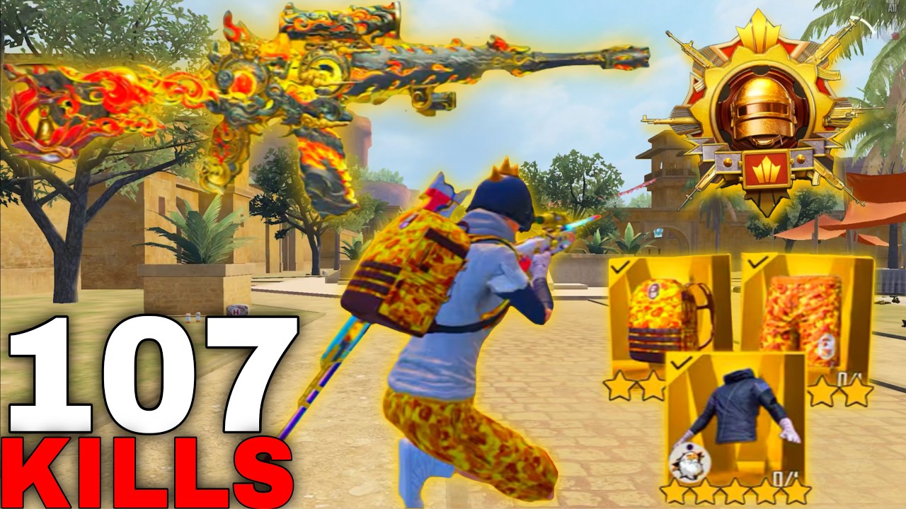 107 KILLS!🔥 SUPER AGGRESSIVE RUSH GAMEPLAY with BEST OUTFIT😍SAMSUNG,A7,A8,J4,15,J6,J7,J2,J3,XS,A3,A4