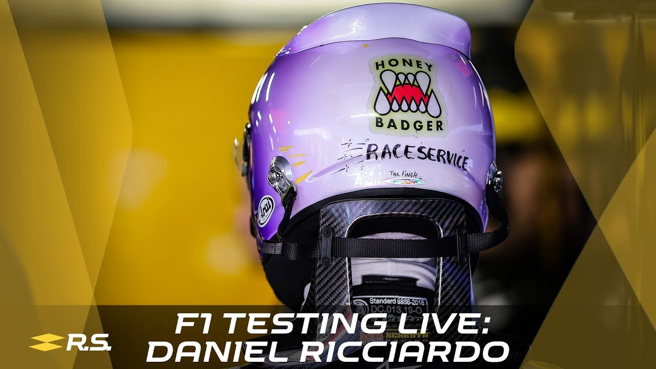 F1 Testing Live: Daniel Ricciardo