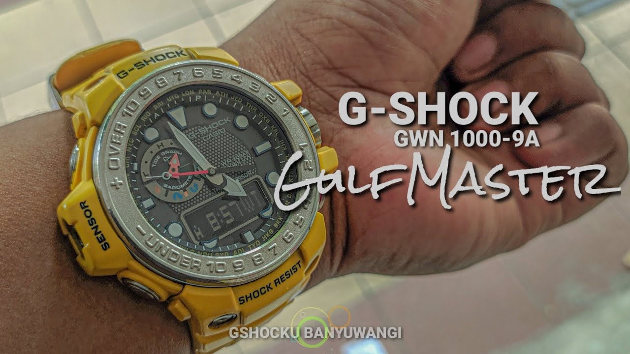 Casio G-SHOCK GWN 1000-9A Gulfmaster Watch Triple Sensor Tough Solar