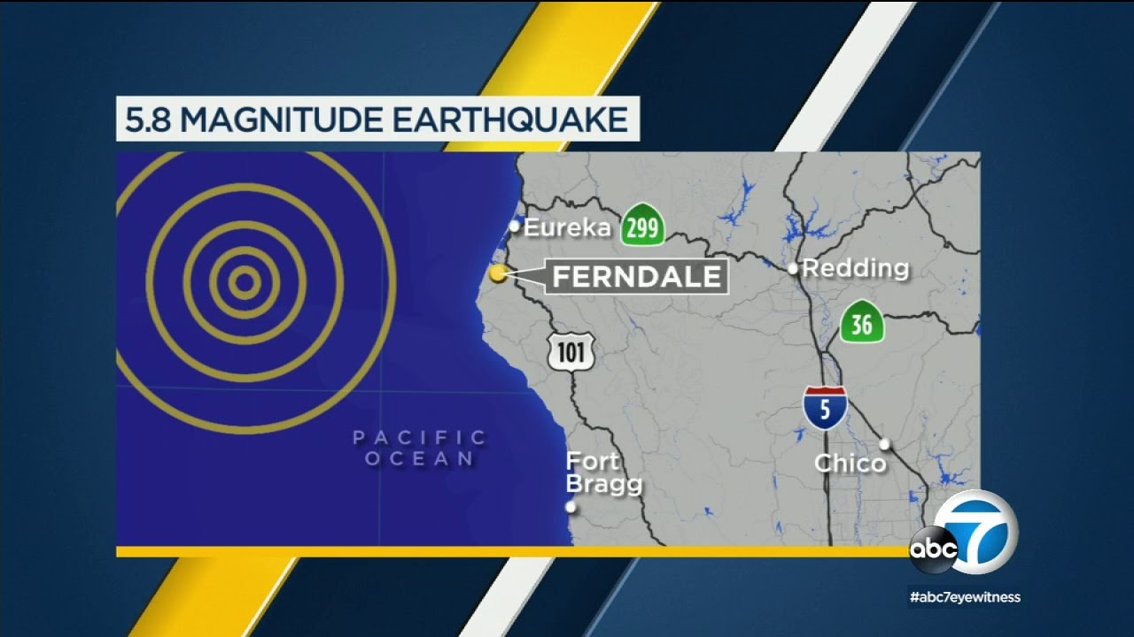 Magnitude-5.8 earthquake strikes 100 miles off Northern California coast I ABC7