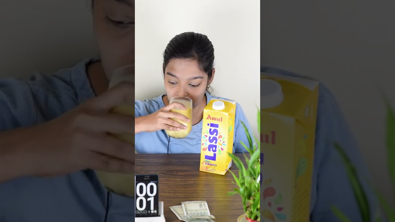 10 SECOND Mango Lassi Challenge | 1000 RS LASSI CHALLENGE 🤑 #shorts #ytshorts