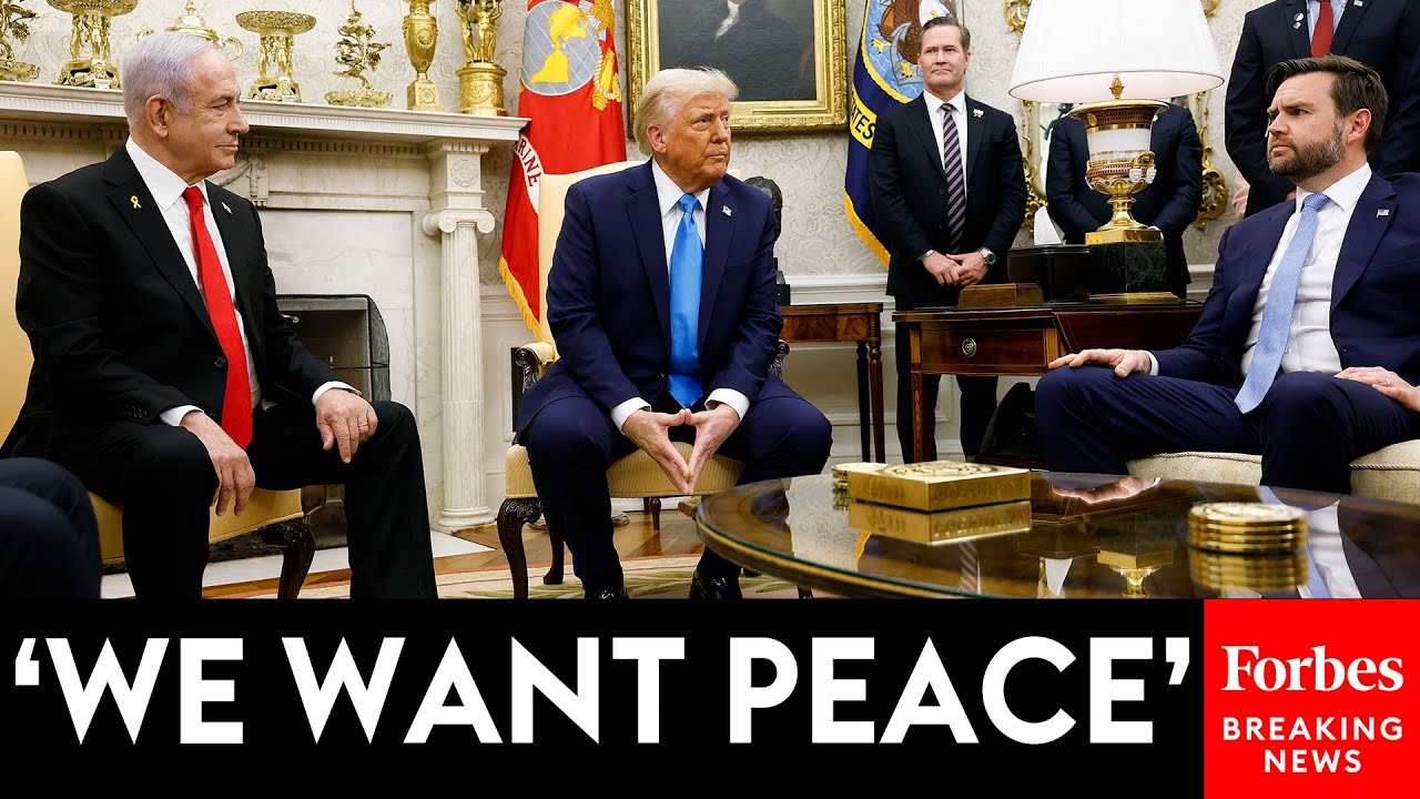BREAKING NEWS: Trump And Netanyahu Take Reporters' Questions In The Oval Office