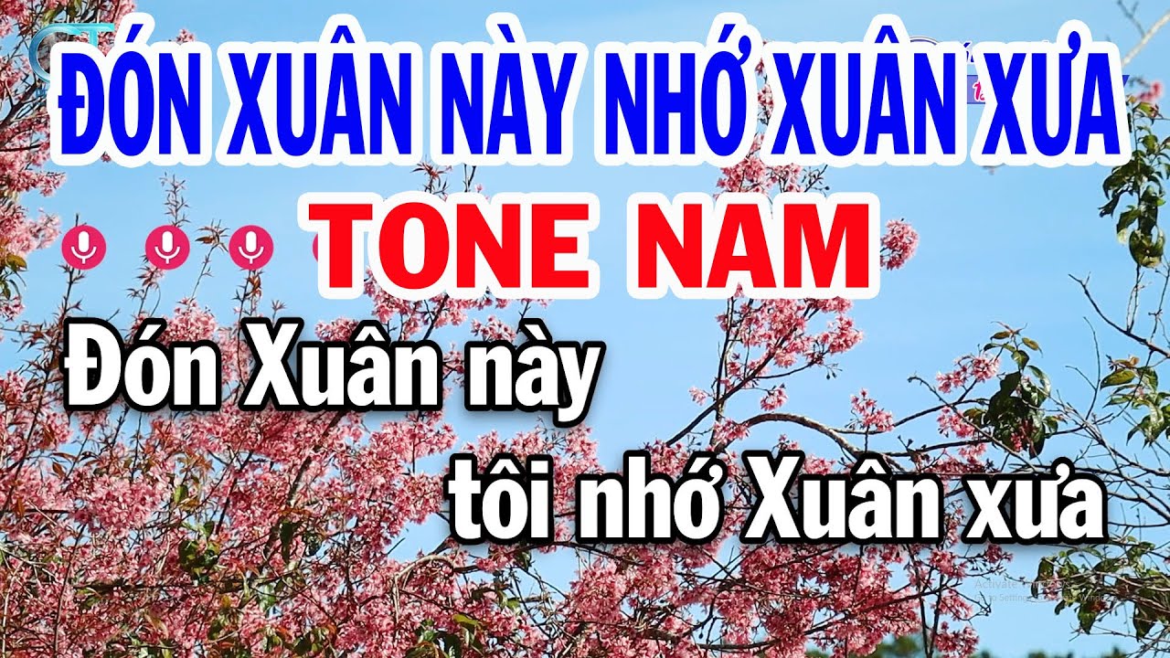 Karaoke Đón Xuân Này Nhớ Xuân Xưa Tone Nam Em | Nhạc Xuân Mới Nhất 2026 Đồng Sen