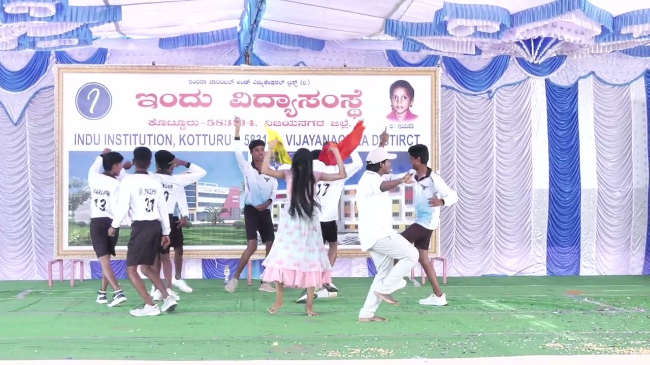 KABADDI SONG DANCE PERFORMANCE BY DEPARTMENT OF ARTS, INDU PU COLLEGE KOTTUR