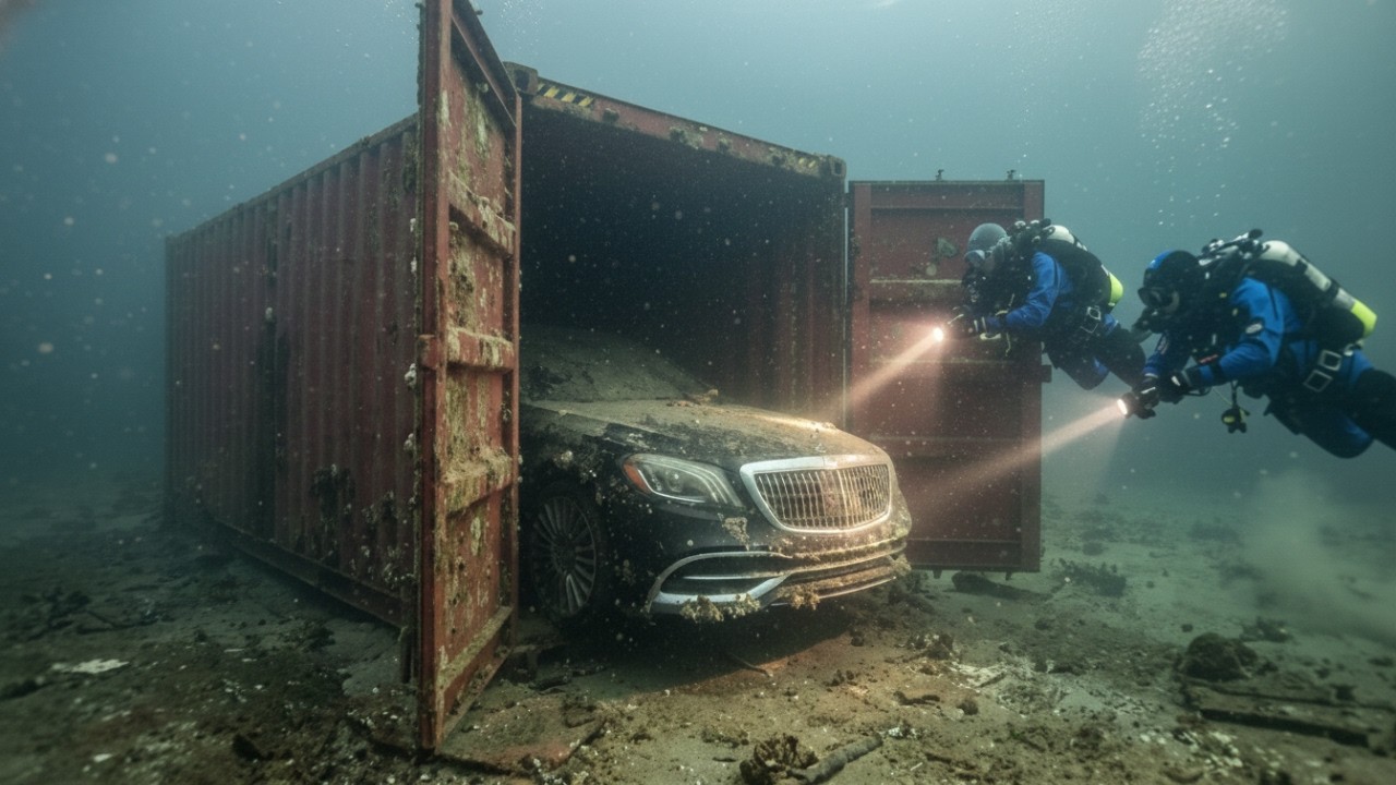 Inside a Deep Sea Salvage Mission: Lifting a Lost Mercedes Maybach S450