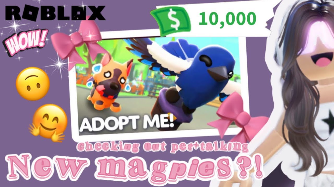 Checking out NEW magpies+talking 🎀🛍️ #roblox #adoptme #viral 