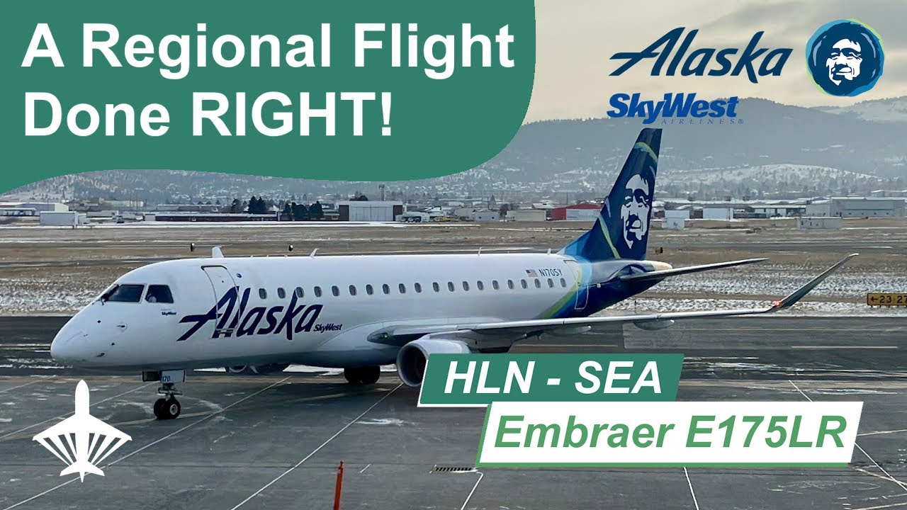 TRIP REPORT | Alaska SkyWest AS3328 | Helena - Seattle | Embraer E175 | N170SY | Economy