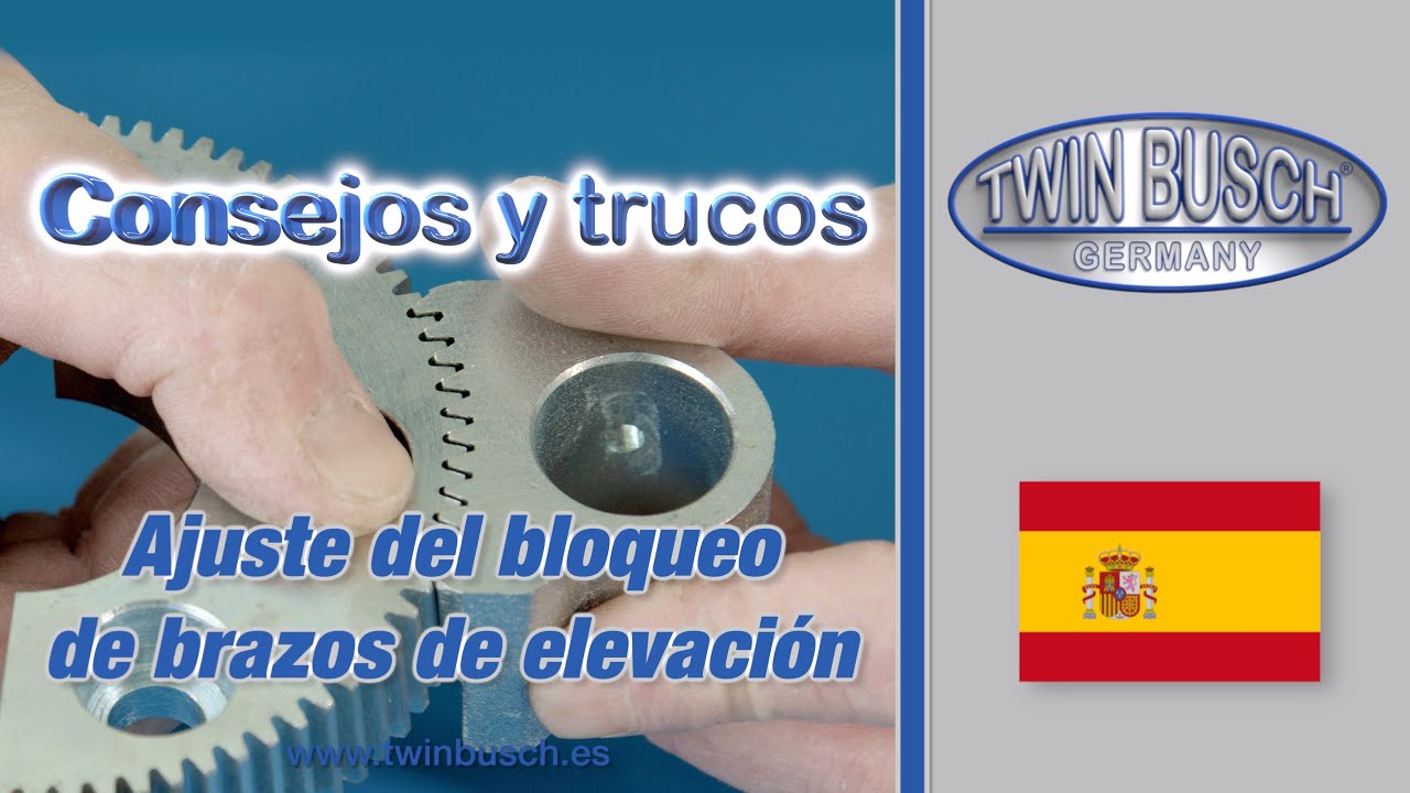 Ajuste del bloqueo de brazos de elevaci&oacute;n para elevadores de TWIN BUSCH&reg; - Consejos y trucos