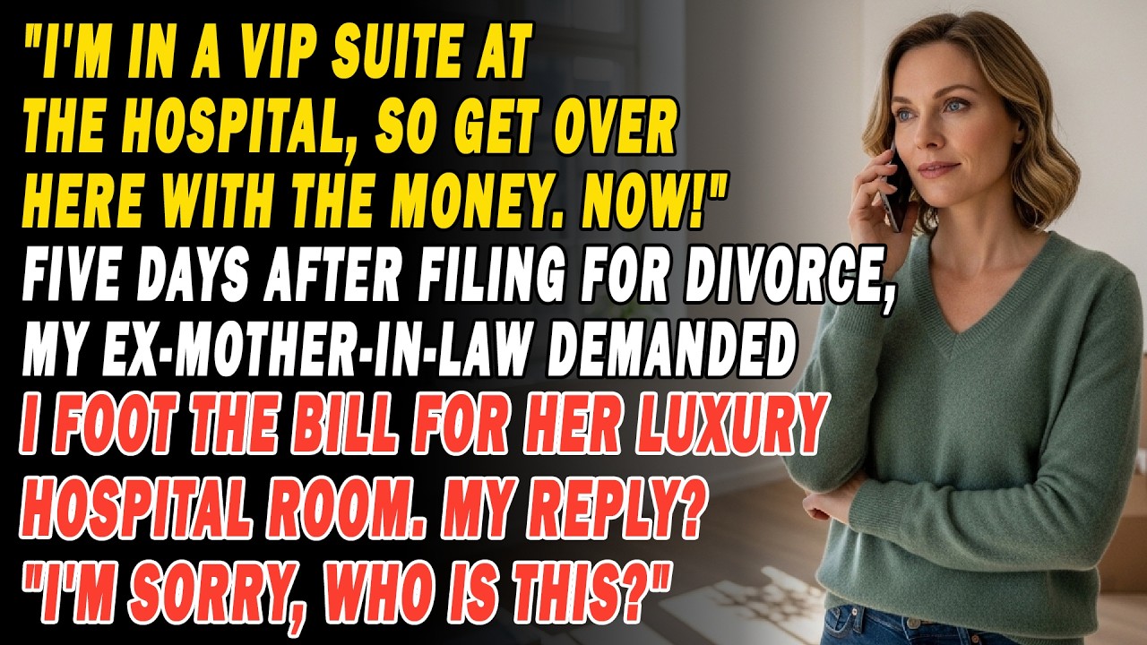 💔 5 Days Post-divorce, My Ex-mil Demanded I Pay Her Vip Room 💸. My Reply Who Is This 📞😏.