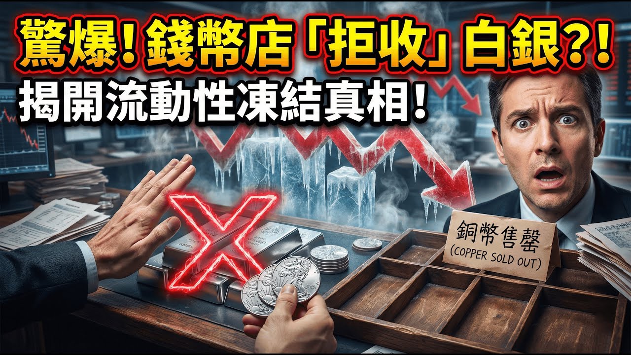 錢幣店為何突然「拒收」白銀？揭露流動性凍結真相！銅幣一夜秒殺，這是普通人最後的機會！ #貴金屬 #投資理財 #通貨膨脹 #金融風暴 #實體白銀