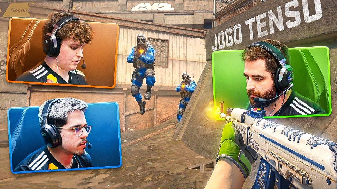 Parecia impossível... FALLEN, YEKINDAR e YUURIH enfrentam UM JOGO TENSO na Overpass