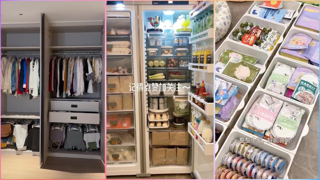 Fancy Closet Organization 🎀 | Refrigerator Restocking✨