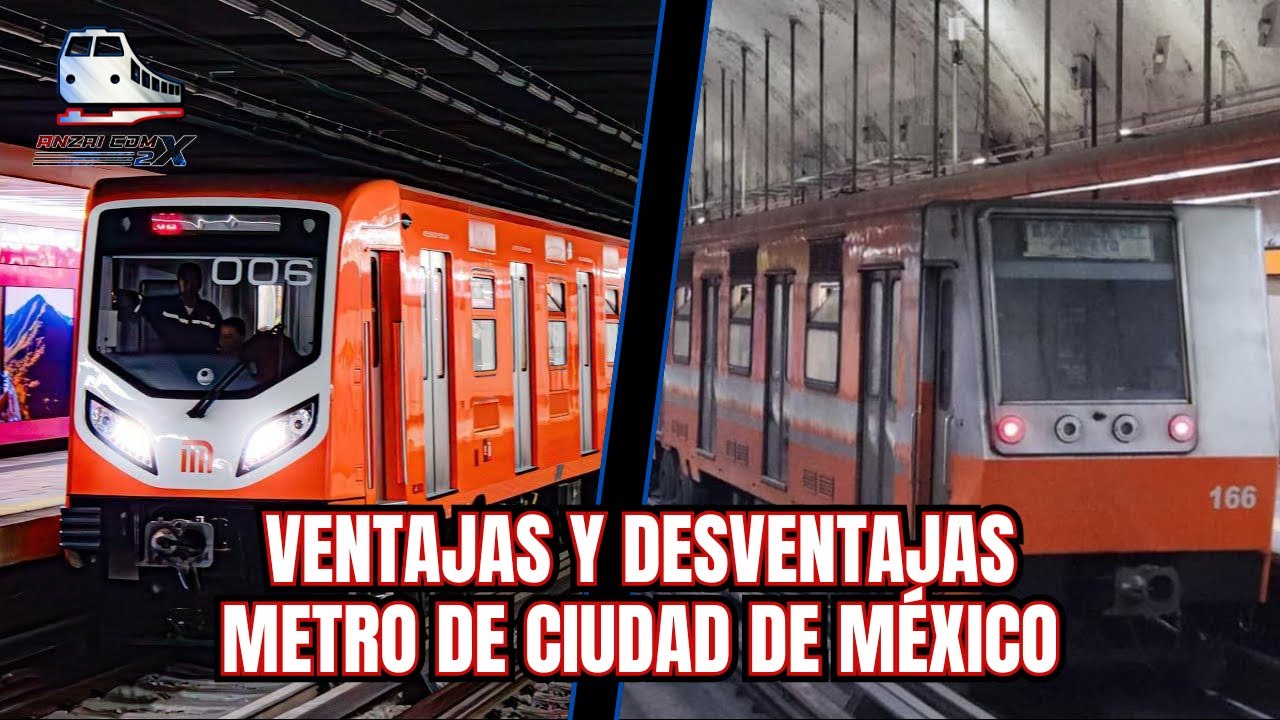 VENTAJAS y DESVENTAJAS del metro de la CIUDAD DE M&Eacute;XICO || ANZAI CDMX 2X